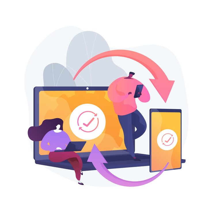 cross device syncing abstract concept illustration 335657 3728 URL Changes Without Redirects