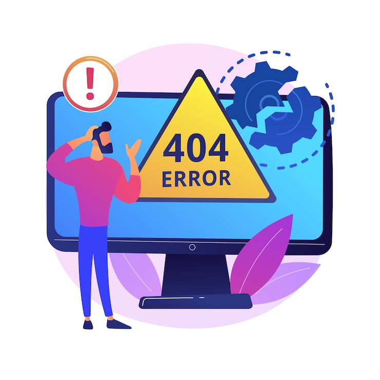 error abstract concept illustration error webpage browser download failure page found server request unavailable website communication problem 335657 938 404 Not Found Errors