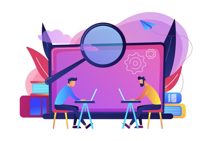 students with laptops are searchig information computer class illustration 335657 264 Basic SEO Knowledge for Copywriters