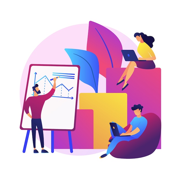 business financial report entrepreneurs cartoon characters writing business plan analyzing data statistics graphic information research 335657 770 Free Audit & Strategy Session