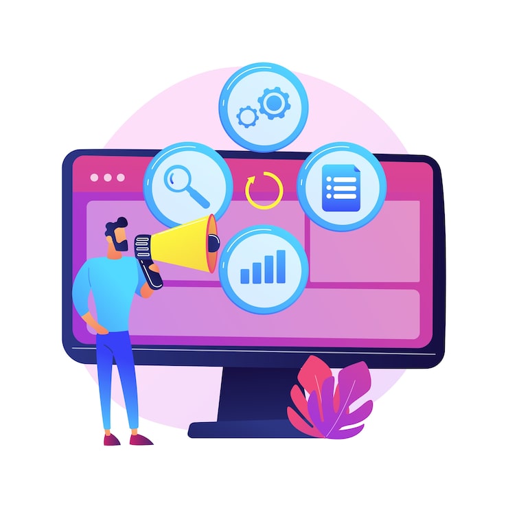 creative idea flat icon innovative internet project advertising business online promotion man with loudspeaker cartoon character 335657 380 Why Digital Marketing Solutions Are Essential Today
